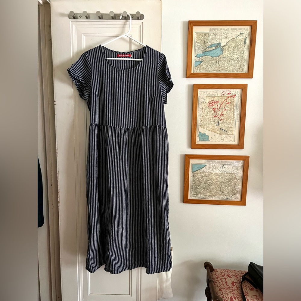 Pyne & Smith No. 17 Full Length Linen Tea Dress, size XL